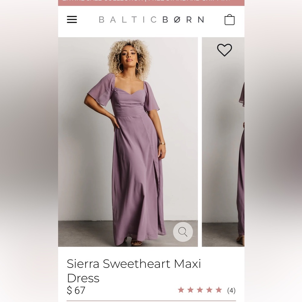 Baltic Born Sierra Sweetheart Maxi Dress